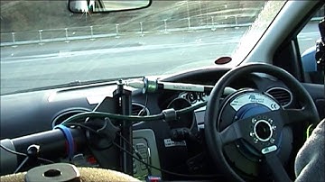 Sine-dwell (ESC) testing with a steering robot