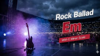 Epic Power Ballad Backing Track in E Minor | Guitar & Strings