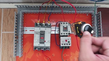 Bản vẽ và thực hành đi dây điều khiển 1 khởi động từ 220V bằng công tắc gạt 2 vị trí