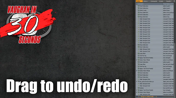 Modo | Command History: Drag to Undo/Redo