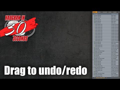 Modo | Command History: Drag to Undo/Redo