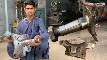 An incredible broken drop spindle kingpin side repair like you