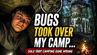 My first Solo tarp camp, forced to abandon camp!