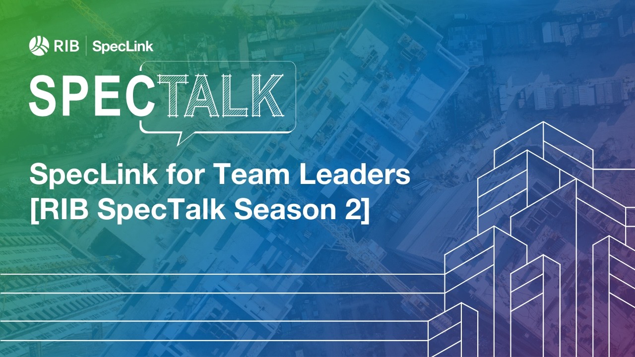 SpecLink for Team Leaders [RIB SpecTalk] - YouTube
