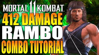 Mortal Kombat 11 - 450 DAMAGE BARAKA COMBO TUTORIAL - Daryus P 