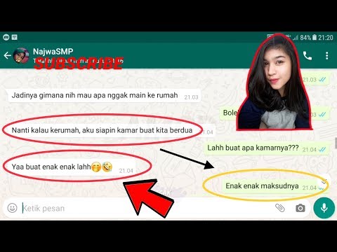 CHAT TEMAN CEWEK CANTIK SEKOLAH SMP TENGAH MALAM MALAH DIAJAK WIK WIK !! Prank Chat Whatsapp