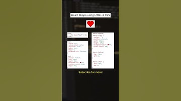 Pure CSS Heart Shape #html #css #frontenddevelopment