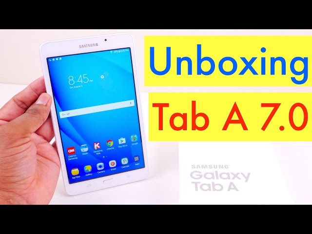 Samsung Galaxy Tab A 7.0 (2016) Unboxing and Setup