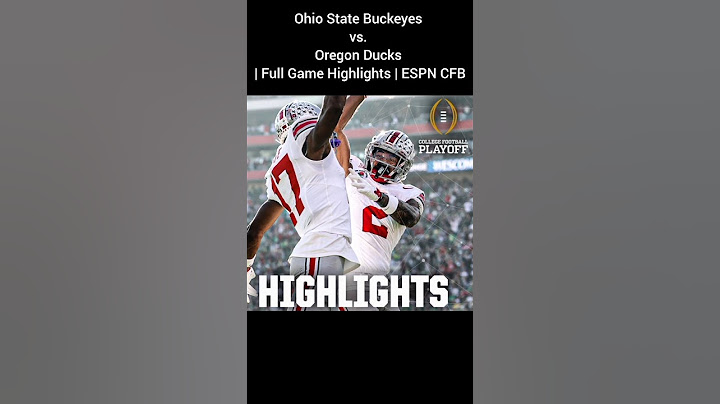 CFP Quarterfinal: Ohio State Buckeyes vs. Oregon Ducks | Full Game Highlights | ESPN CFB #nfl
