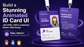 Full Build a Stunning Animated ID Card UI with HTML, CSS & JavaScript | Modern Web Design News