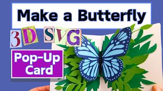 Butterfly Pop-Up Cricut Card SVG Tutorial - Easy Cut and Assembly