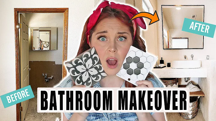 My INSANE BATHROOM MAKEOVER+ BEFORE & AFTER | Erin...