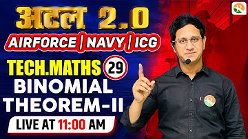 Binomial Theorem-2 | Airforce Maths Classes 2024 | Maths for Airforce 2024 | Airforce 2024