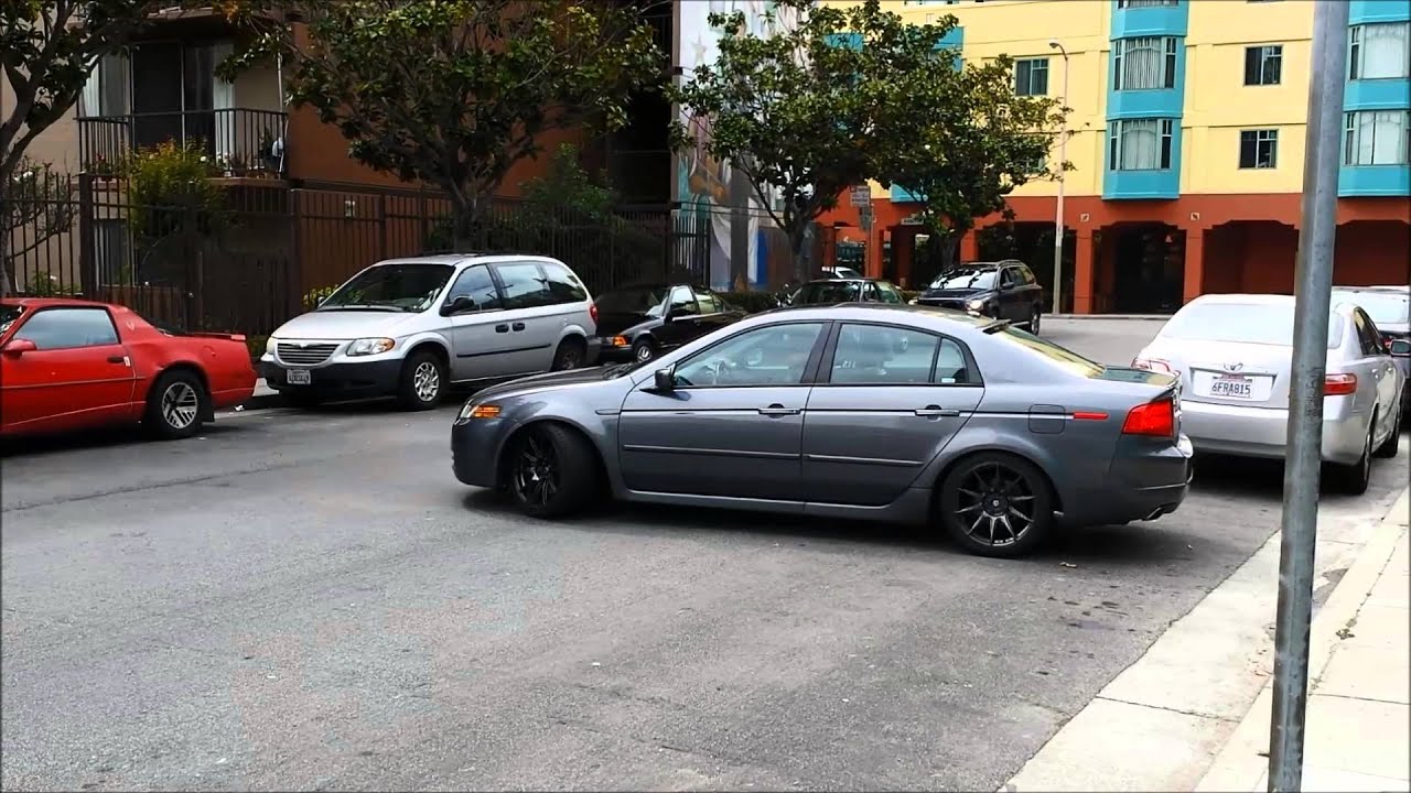 06 acura tl on xxr 527 and eibach springs youtube