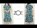 DIY Sewing Drop Waist Short Sleeves Dress | FREE Sewing Patterns | Zoe DIY