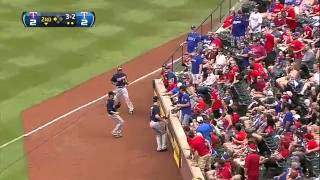 2012/08/26 Mauer's over-the-shoulder catch