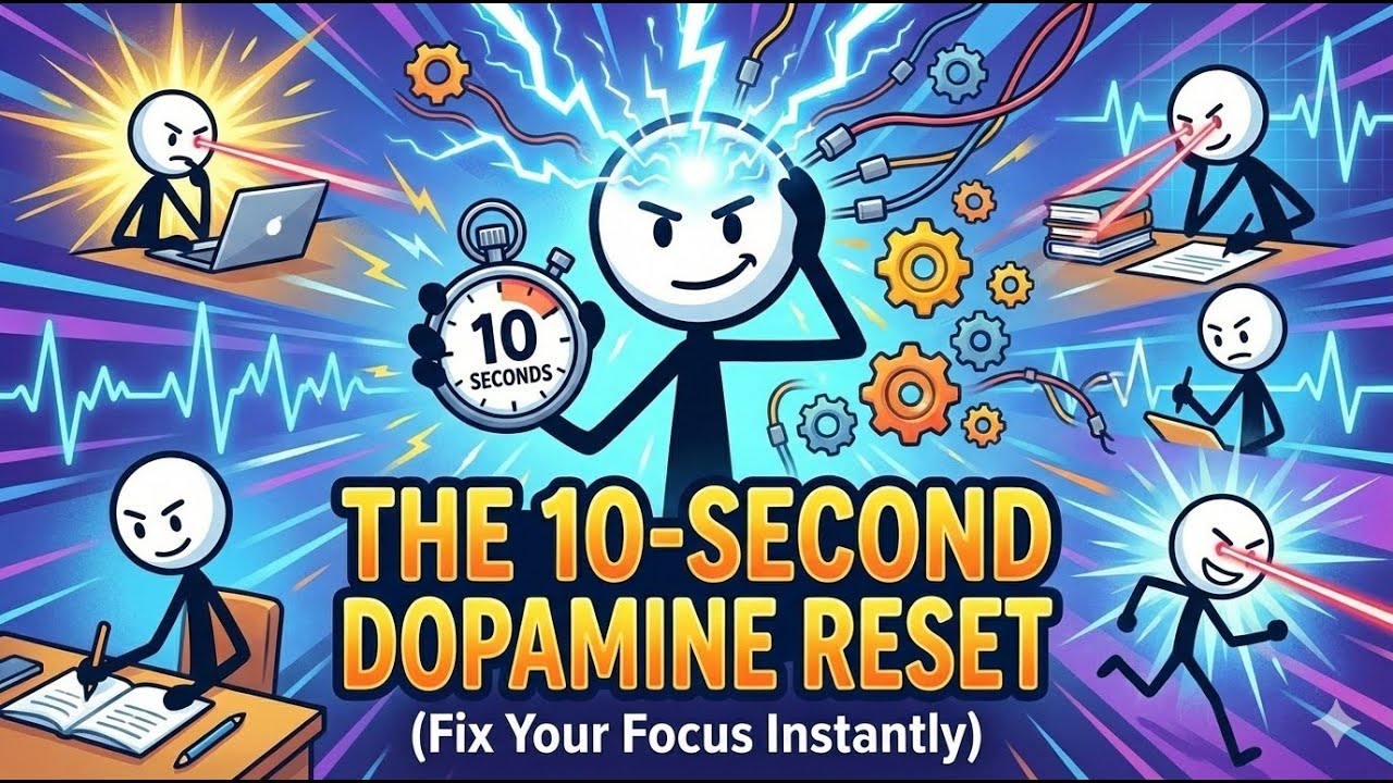 The 10-Second Dopamine Reset (Fix Your Focus Instantly) - YouTube