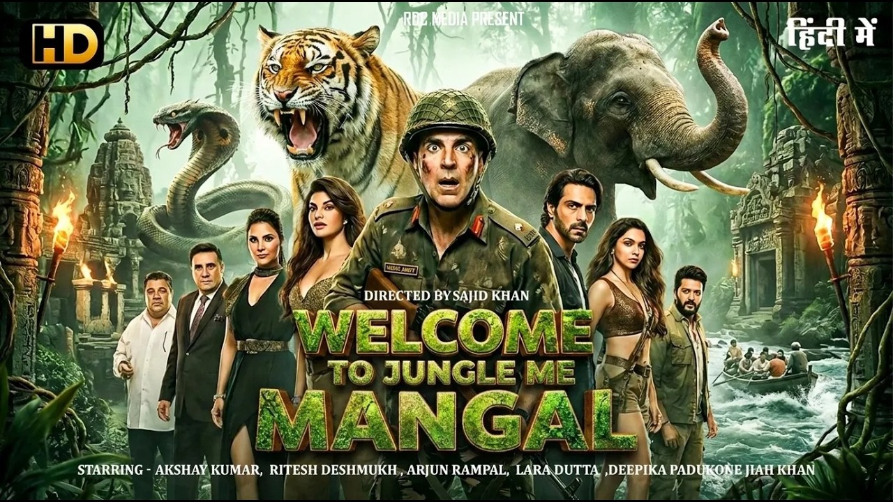Welcome To Jungle Me Mangal" New Superhit Adventure Comedy Bollywood Movie | Akshay Kumar, Riteish D