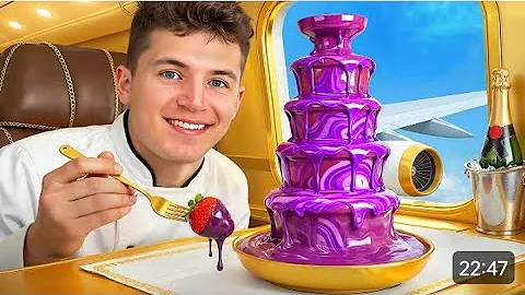 $1 vs $100,000 Airplane ✈️ food 