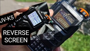 QUANSHENG UV-K5 Reverse Display Test in Sunlight