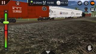 The Same Norfolk Southern Train That We Chased, But In Trainz Driver 2