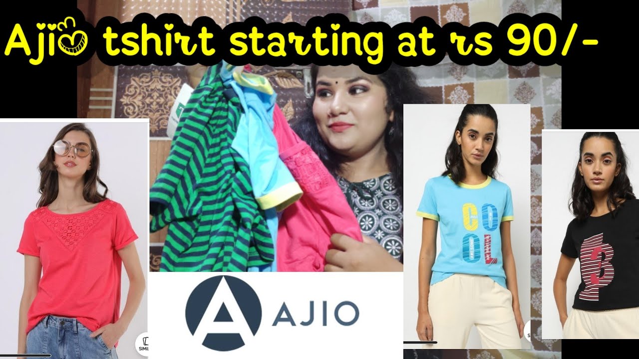 ajio tshirt under 100/ajio tshirts under 200/starting rs 90/ YouTube