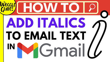 How to add italics to text in Gmail
