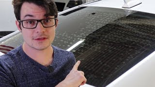 Awesome Way to Remove Tint Adhesive for $1 | How to Remove Old Bubbled Window Film