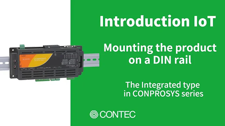 [CONTEC] Mounting the CONPROSYS controller on a DIN rail (Integrated type)