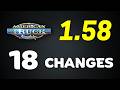 RELEASED: Update 1.58 FULL VERSION | ALL 18 Changes in the New Update for American Truck Simulator