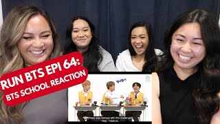 The sisters react to Run BTS Epi. 64 | BTS School Series 2/3