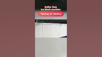 Koller 3ton ice block machine testing at factory. 30 pieces of 50kg ice block one time. #icemachine