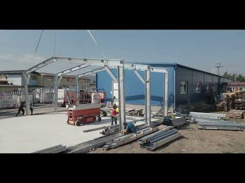 Lindab Optimum | Complex solution of prefabricated halls from hot dip galvanized steel