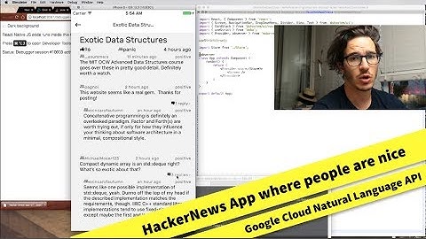 Build a React Native HackerNews app where people are nice with Google