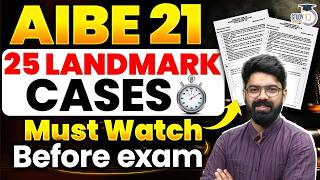AIBE 21 | Top Landmark Cases | By Amit sir | StudyIQ Judiciary