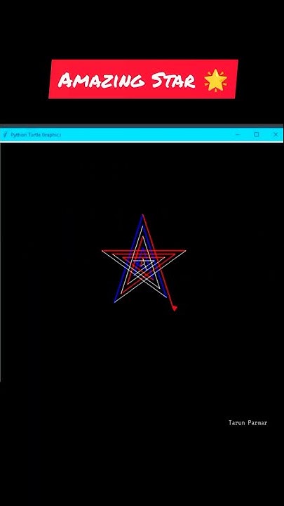 Star Code In Python Turtle | Python Star Code | Python Turtle Full ...