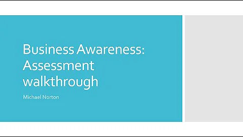 Business Awareness AAT Example Assessment Walkthrough - DayDayNews