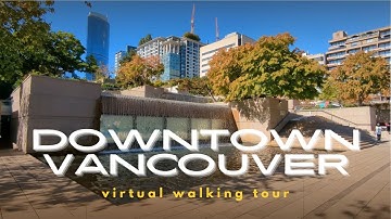 Downtown Vancouver, Canada | Robson Square Virtual Walking Tour [4K]