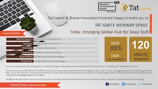 29 July, 2020 TatIgnite Webinar - ‘India: Emerging Global Hub for Deep Tech' screenshot 5