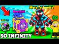 Ref:pZIQFJDFJik Comecei com s� lucky block infinity no fuja do tsunami para brainrots