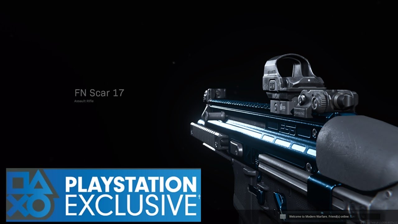 Jack Frosty FN Scar 17 Blueprint Call of Duty® Modern Warfare® YouTube