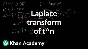 Laplace transform of t^n: L{t^n} | Laplace transform | Differential Equations | Khan Academy