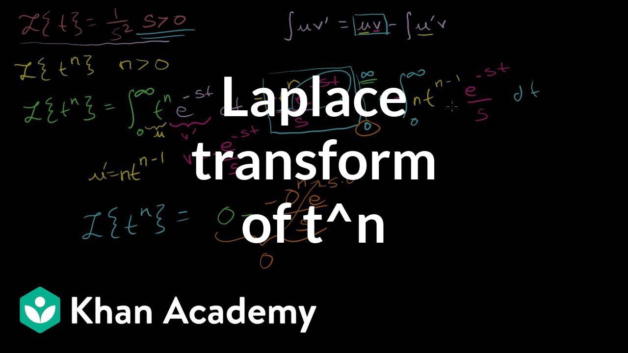 Laplace Transform Of T N L T N Video Khan Academy