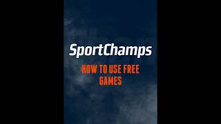 How to Use Free Games | SportChamps Tournament Betting screenshot 2