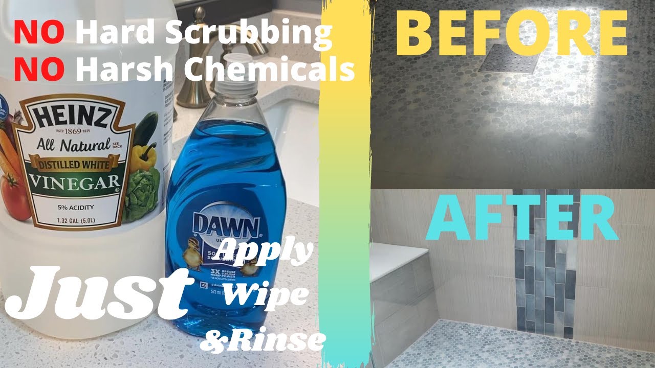 How To Clean Shower Doors - Vinegar Shower Cleaner for Hard Water