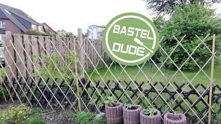 GARTENIDEEN - RANKGITTER GÜNSTIG SELBER BASTELN