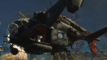 Fallout 4: SHOOTING DOWN A VERTIBIRD! (FUNNY MOMENT)