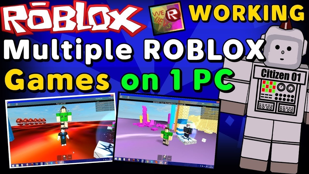 Roblox How To Play 2 Games At Once สอนเลนๅ100จอ - 