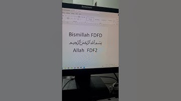 How to write Bismillah in MS word using Code | Arabic font #viralshorts #foryou