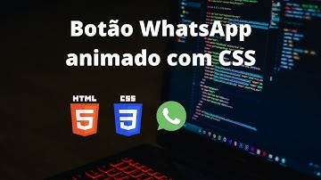 Botão WhatsApp animado com CSS